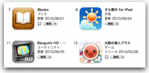 sora-annai-ipad_rank_20100624 sora-annai-ipad_rank_20100624